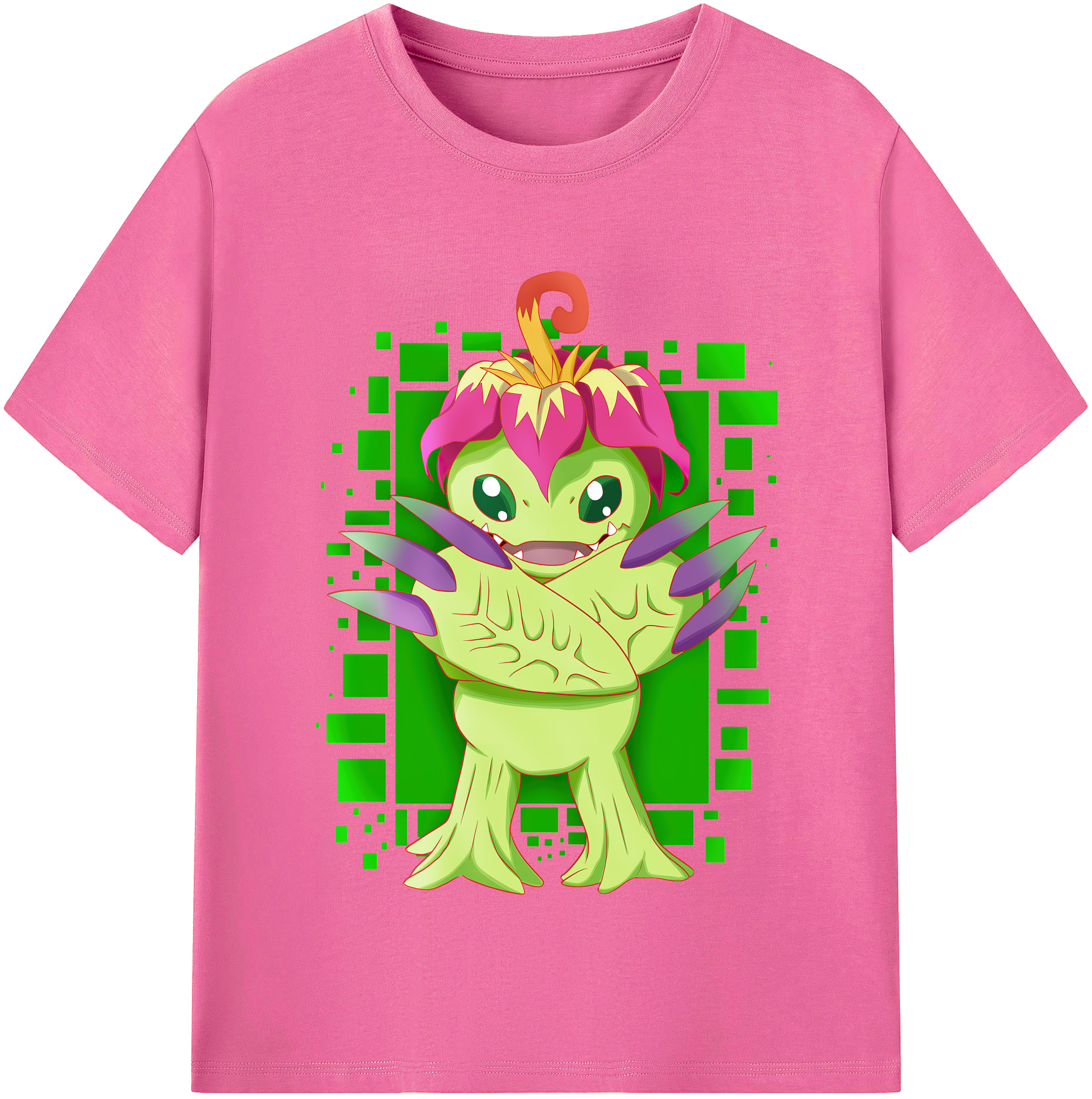 （画像用） Digimon デジタルモンスター/デジモン レディースカジュアルプリントTシャツ（綿100％）